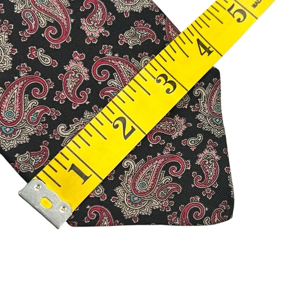 Dior Paisley Silk Tie - Black and Red
